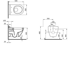 Ambassador Сиденье для унитаза Nord белое матовое – фотография-9